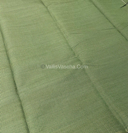 Semi Tussar Silk Saree - Green  Shade - VVSTS016