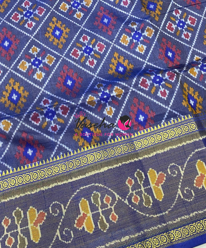 Semi Patola | Printed Silk Saree - Combo - VVSPS002