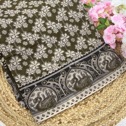 Pure Kalamkari Cotton Saree - VVPKC002