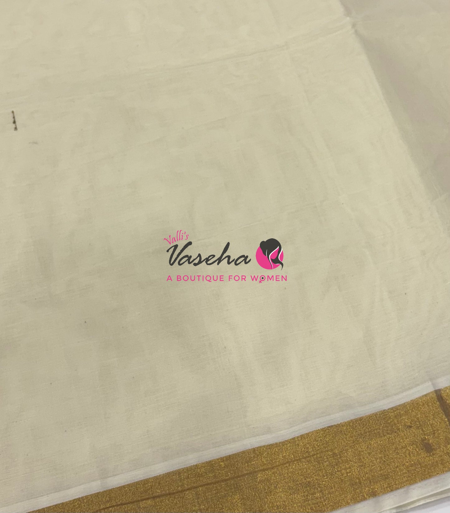 Kerala Cotton Saree - 2 Inch  Border - VVKCS030