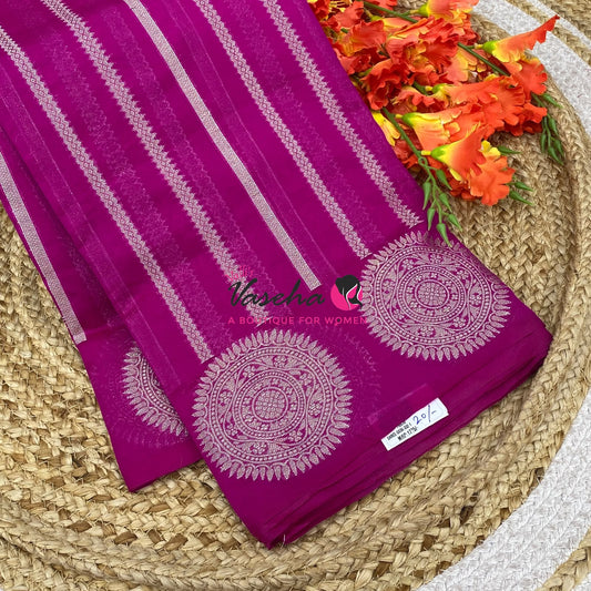 20%less - Offer Saree - Semi Banarasi Georgette Saree - VVDS008