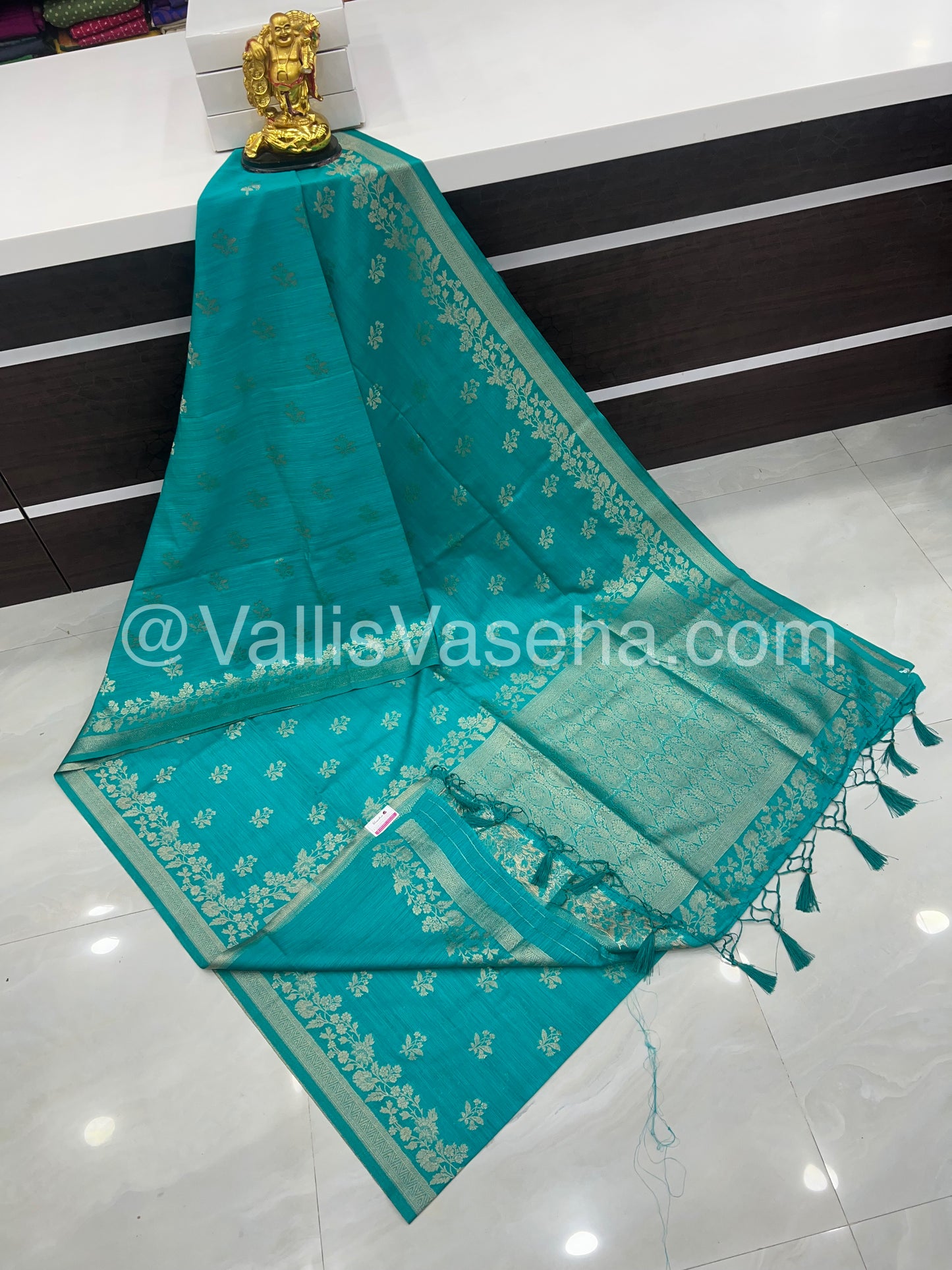 Banarasi - Heritage Silk - Semi Kathan Silk -   Blue Shade - VVBHS008