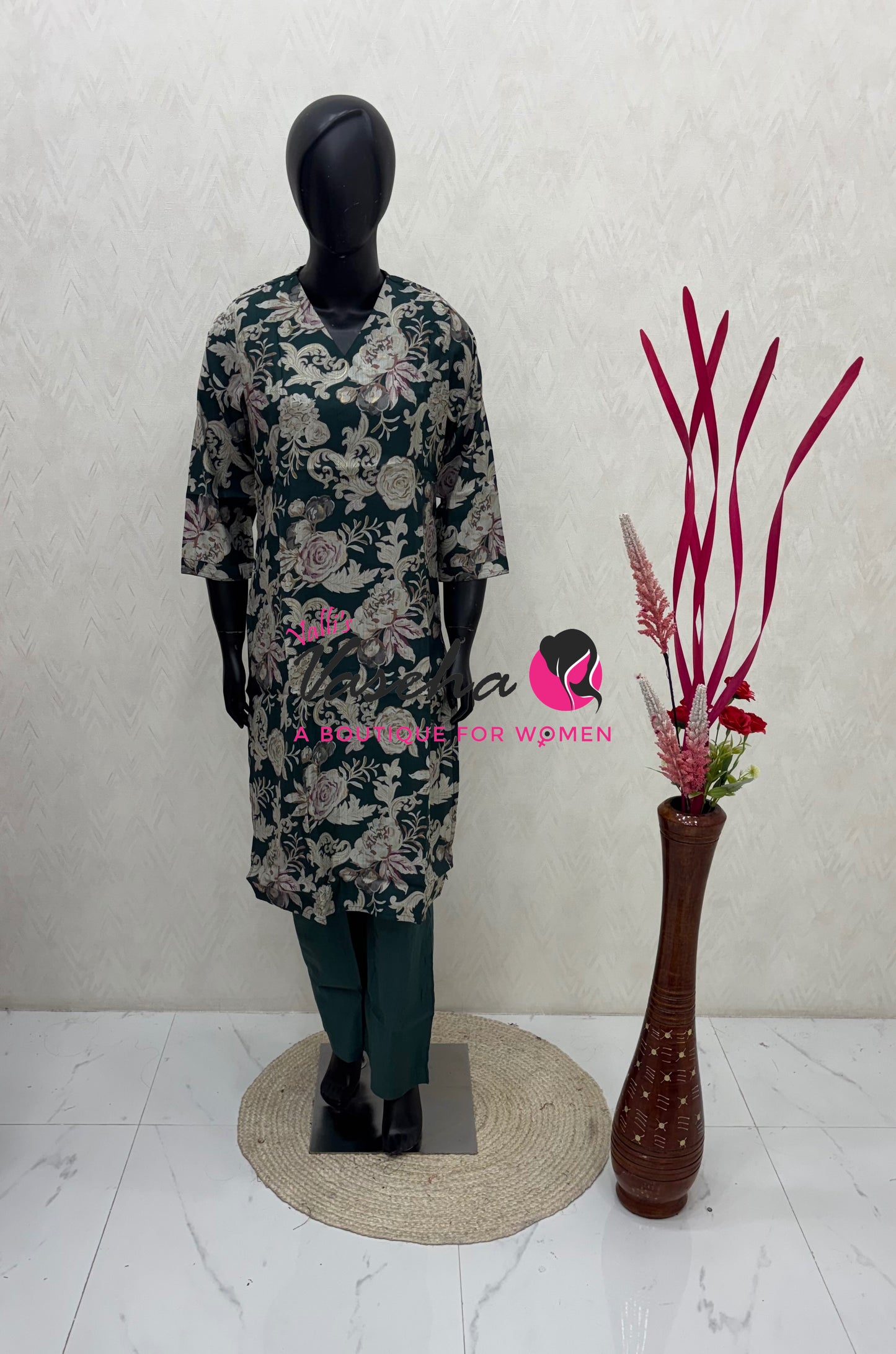 Ready Made - Top & Bottom(2pc) Co-Ord Set  - VVRMS021