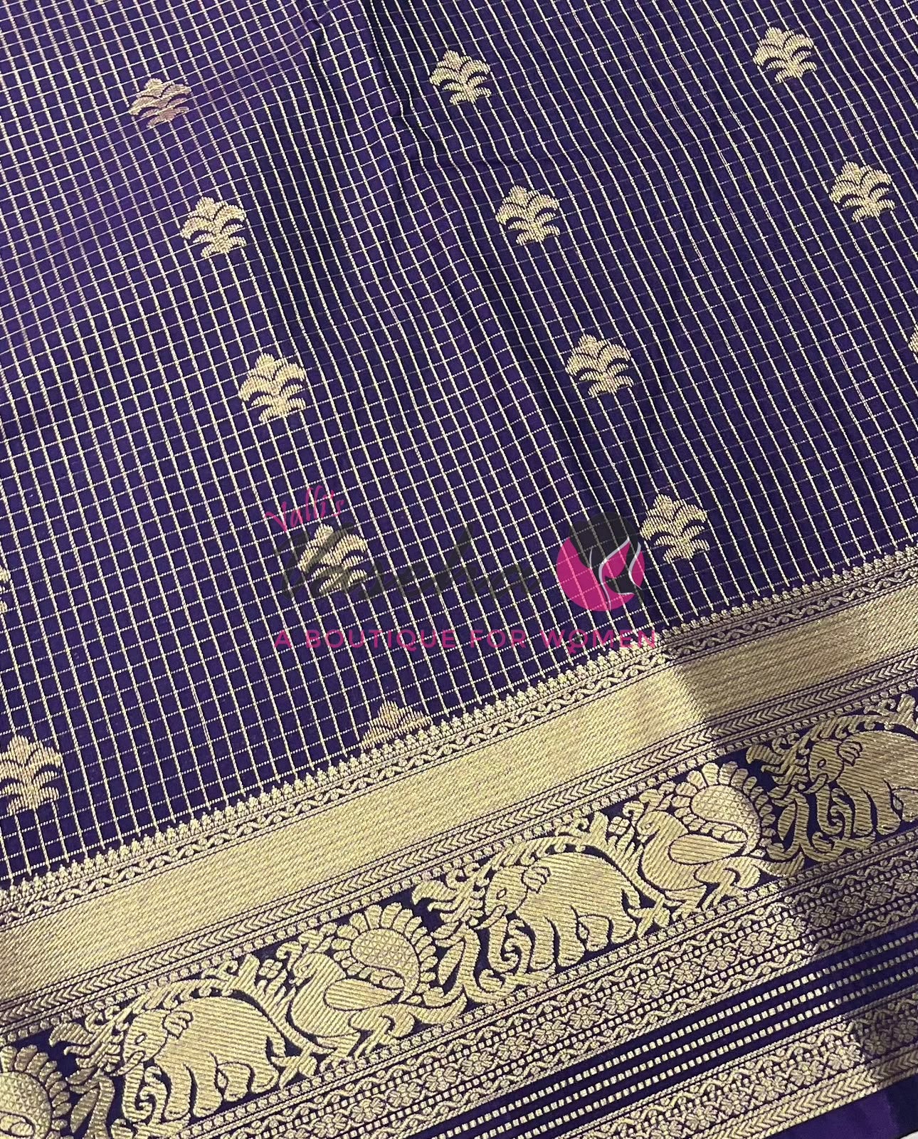 Semi Kanchi Silk - Vairavoosi Butta - VVSKS004