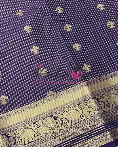 Semi Kanchi Silk - Vairavoosi Butta - VVSKS004