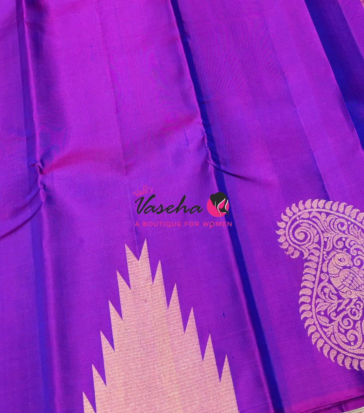Pure Soft Silk Saree - Jothika Hit design - Purplish Pink - VVPSS011