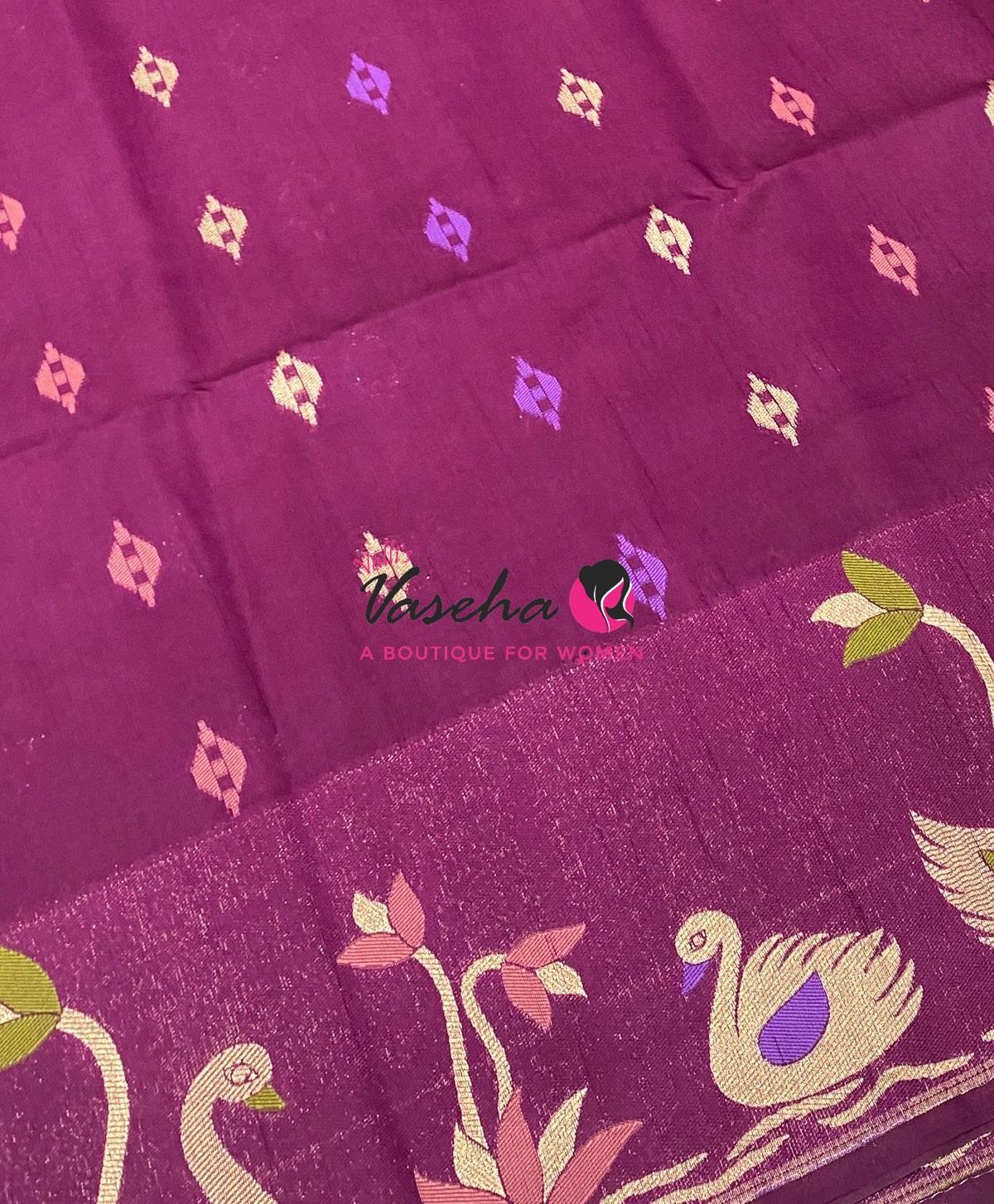 Banarasi - Heritage Meenakari Silk - Wine Shade - VVBHS013
