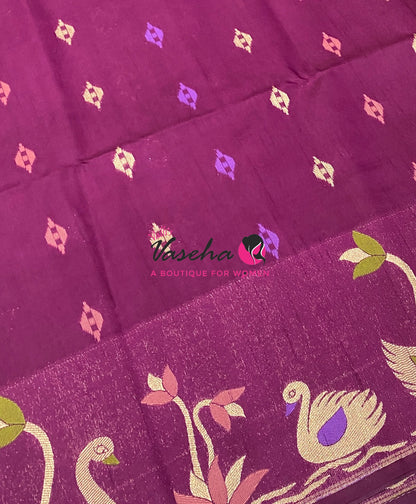 Banarasi - Heritage Meenakari Silk - Wine Shade - VVBHS013