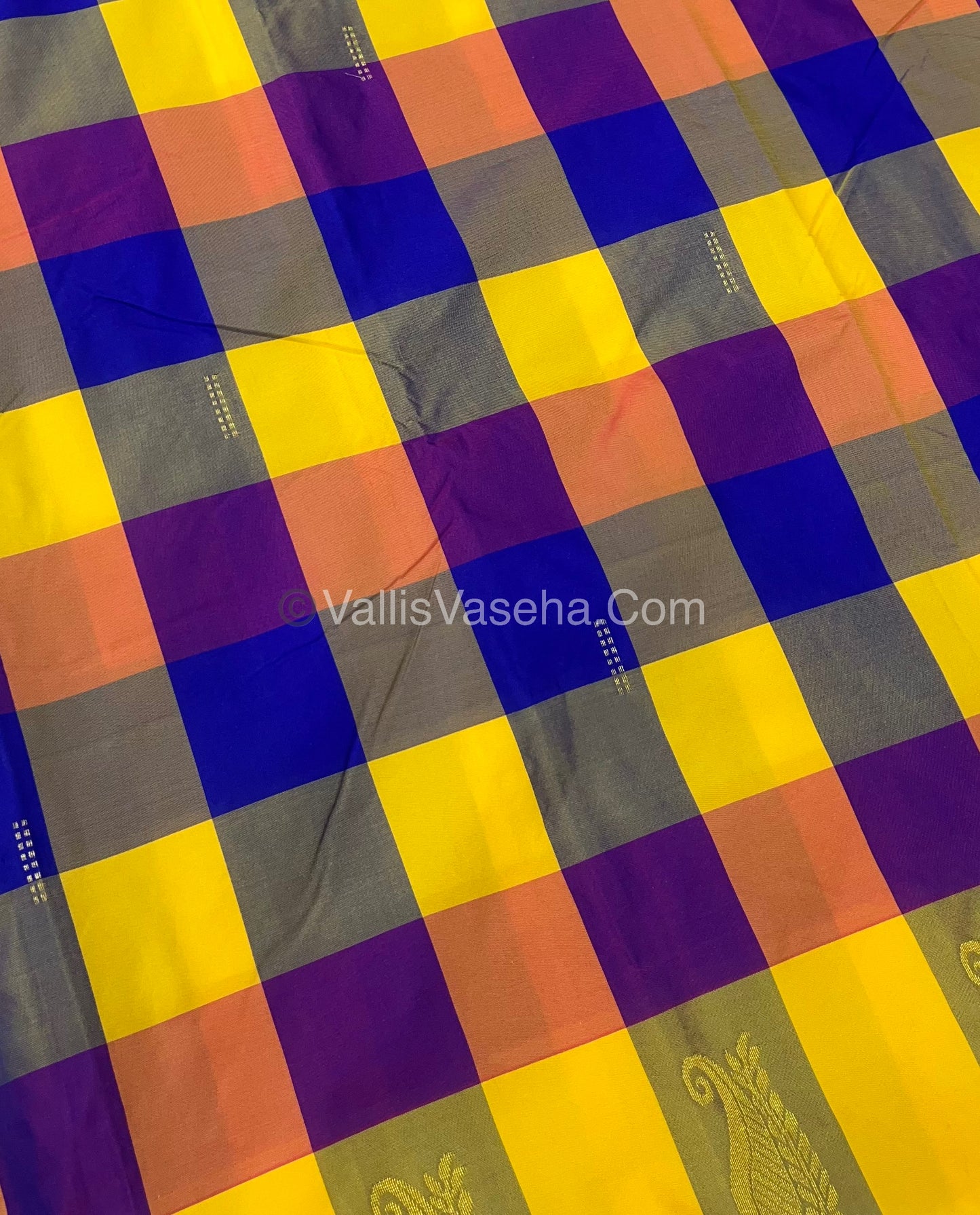 Pazhum Palamum checks - Semi Silk Sarees - VVSSS003