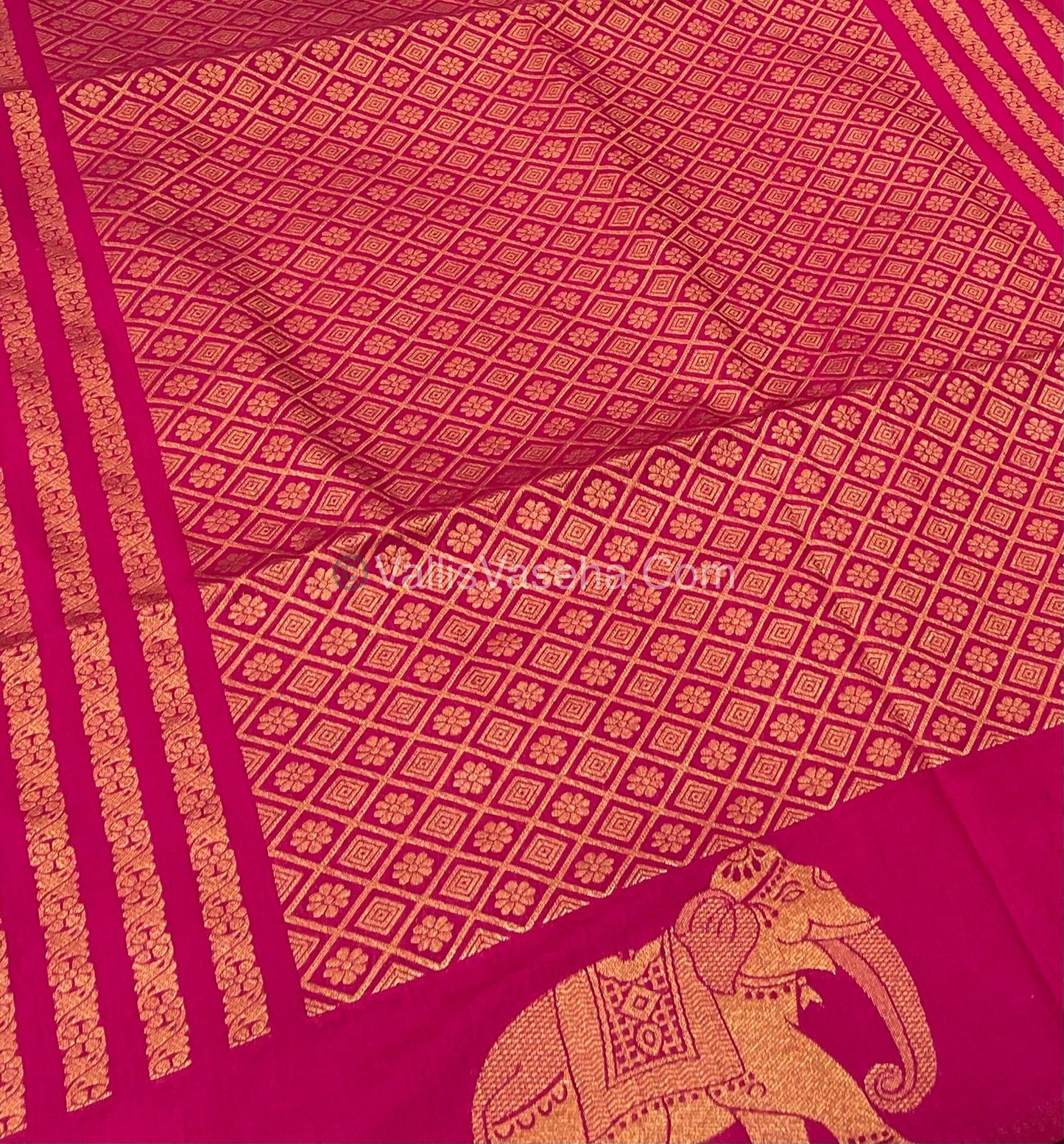Mulberry Semi Silk - Dark  pink  Shade - VVMSS001