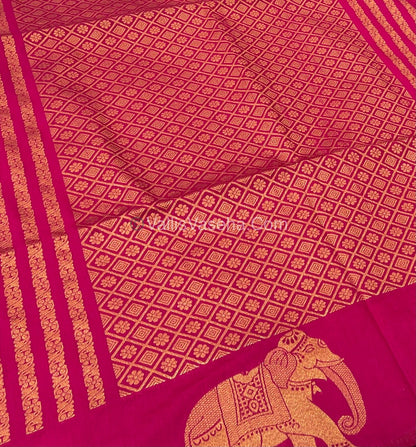 Mulberry Semi Silk - Dark  pink  Shade - VVMSS001