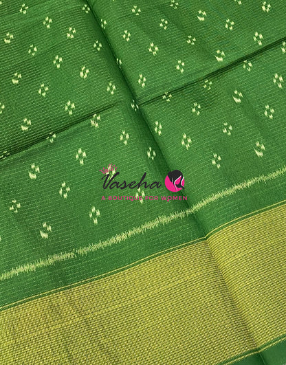 Art Tussar / Art Silk - Maroon & Green  Shade - VVATS006