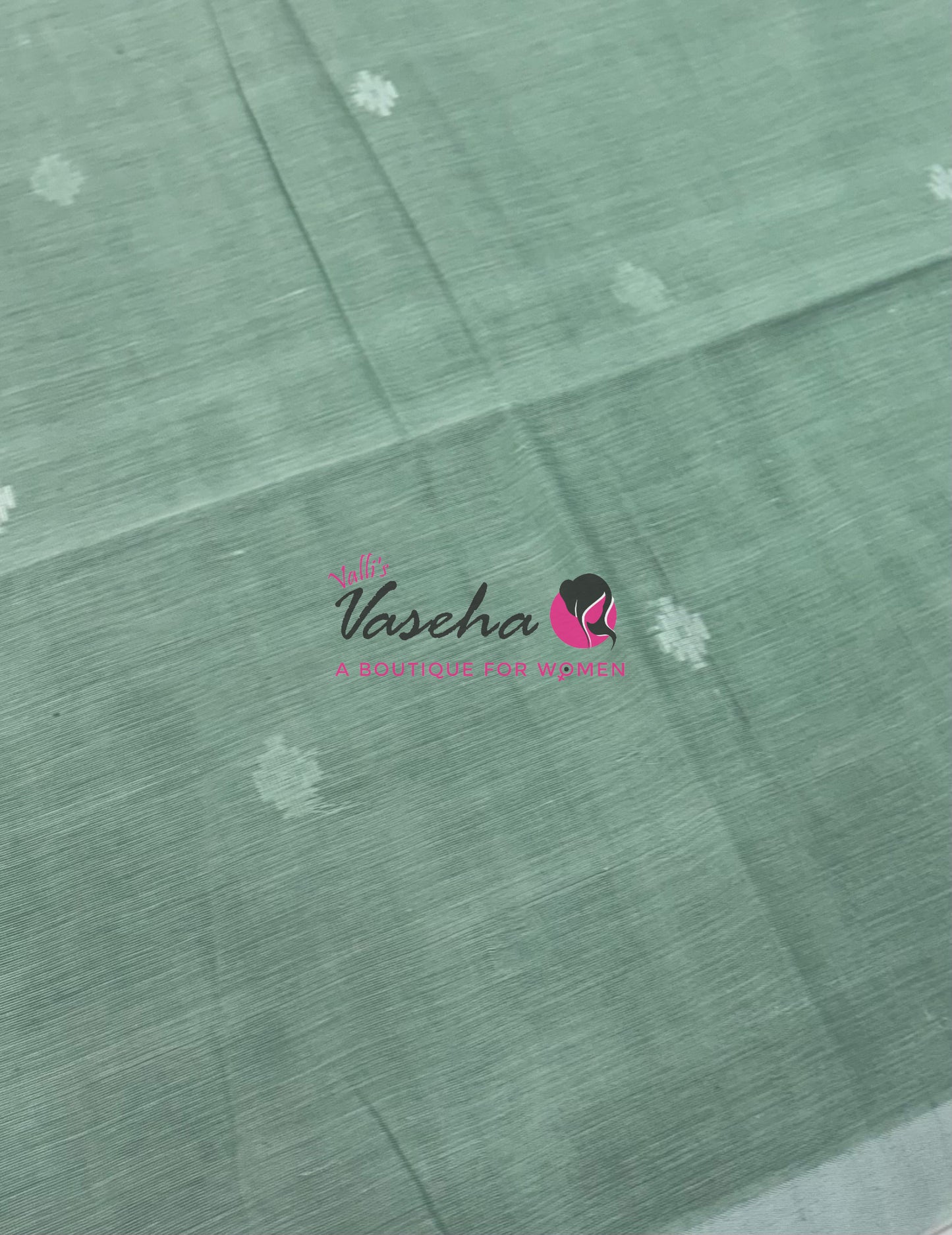 Bengal Kaddhi Cotton Saree | VVBKC002 | Pistal Green Shade