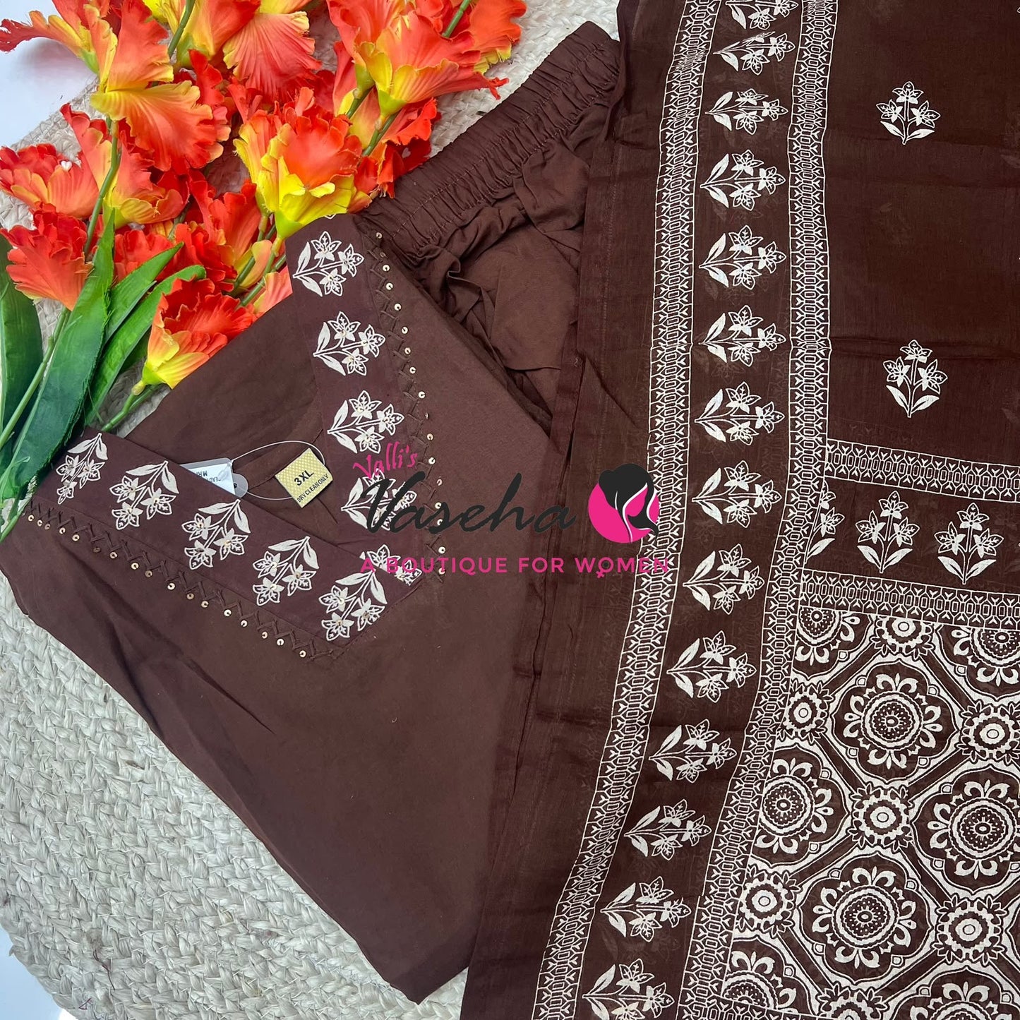 Ready Made | Anarkali |Salwar, Kameez & Duppatta(3pc)|Cotton |VVAS007