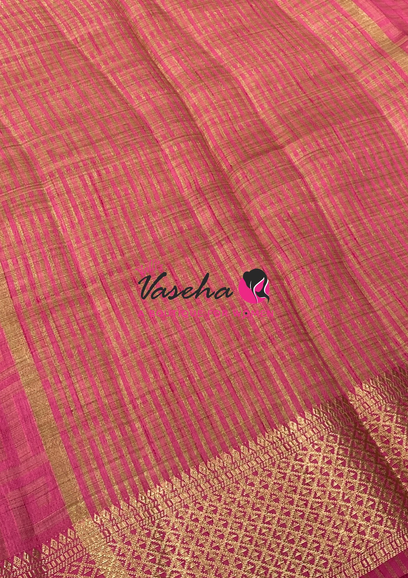 Semi Tussar Silk Saree | Peach Shade |VVSTS058