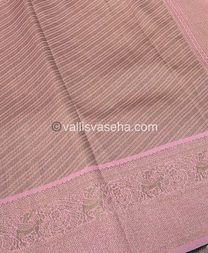 Semi Kanchi Silk - Green & Pink Shade  - VVSKS004