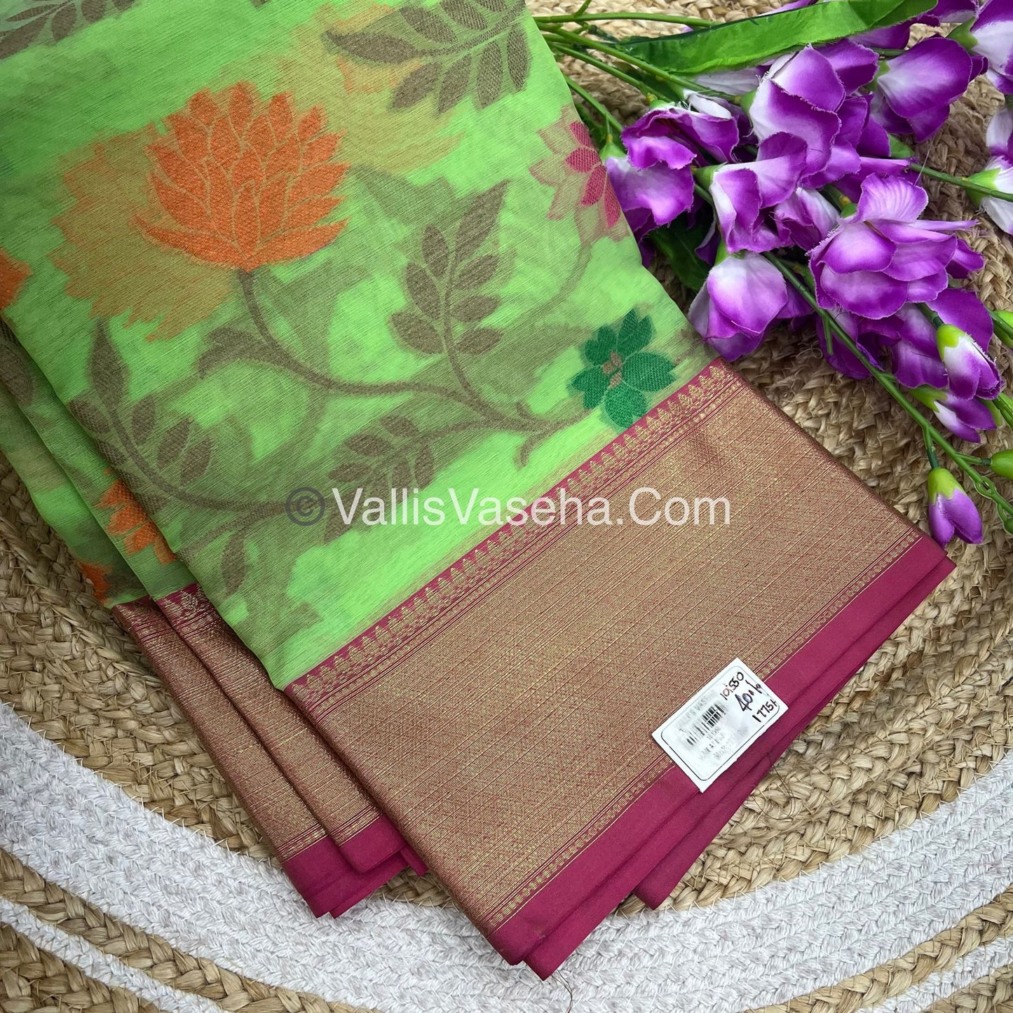 40% less - Offer Saree - Semi Banarasi Saree - VVDS007