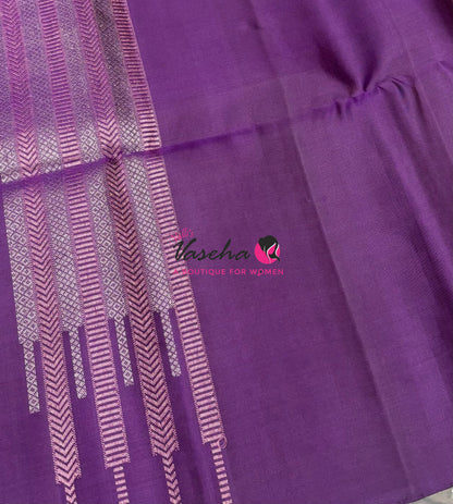 Pure Soft Silk Saree  -  Purple Shade - VVPSS129
