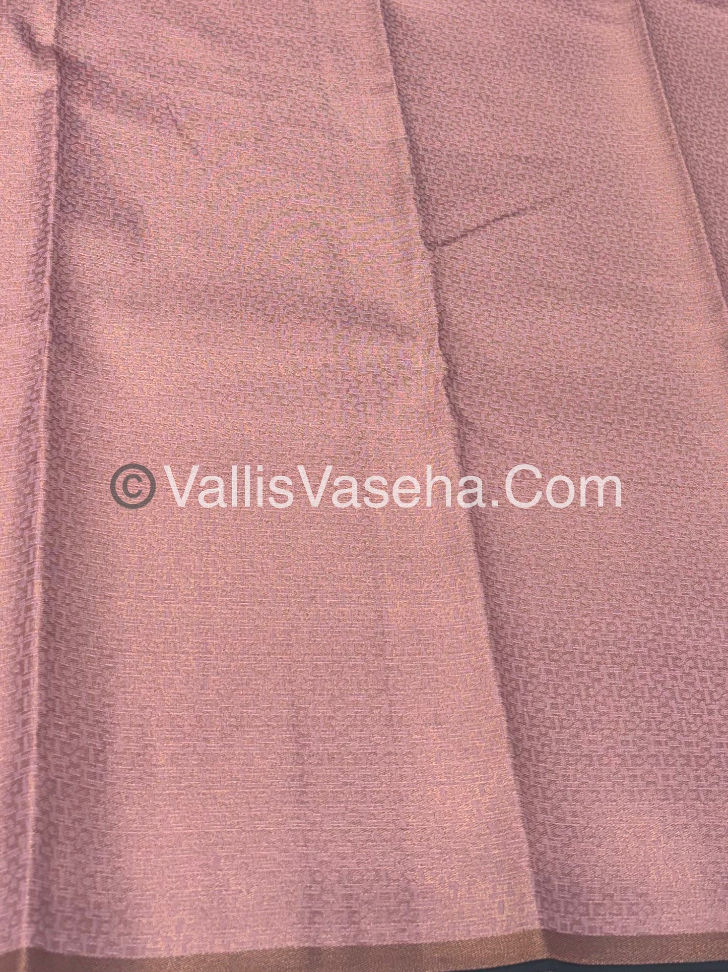 Kanchi Semi Silk  -Green with Pink - VVKSS003