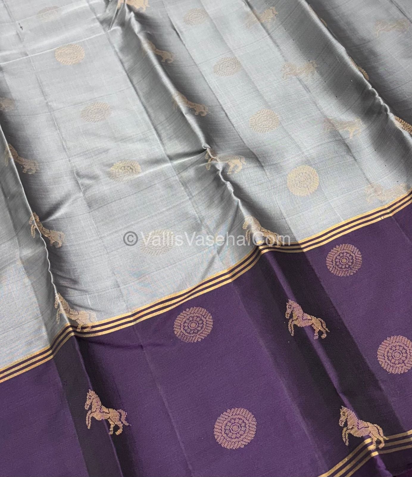 Half Mix - Pure Soft Silk Saree - Long Retta Petta Border with Butta - VVPSS050