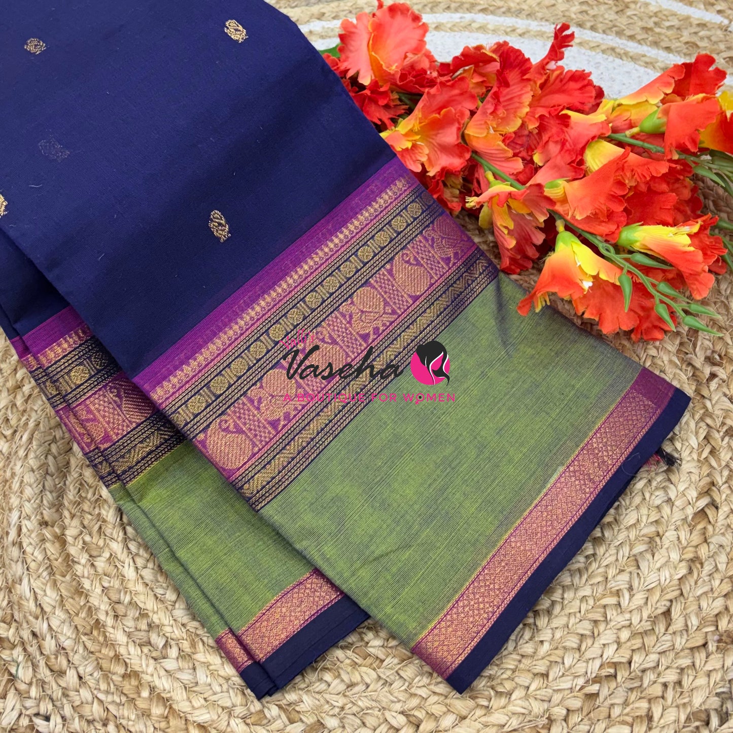 Kanchi Cotton Saree - VVKCS025