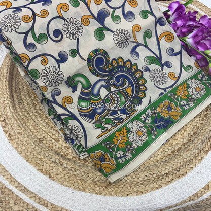 Pure Kalamkari Cotton Saree - VVPKC002