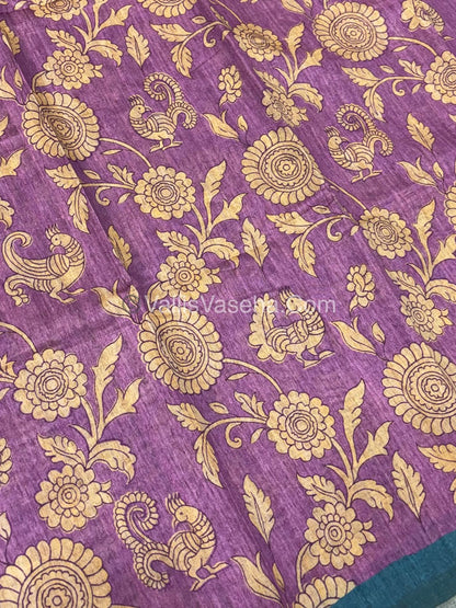 Semi Tussar Silk Saree |VVSTS047