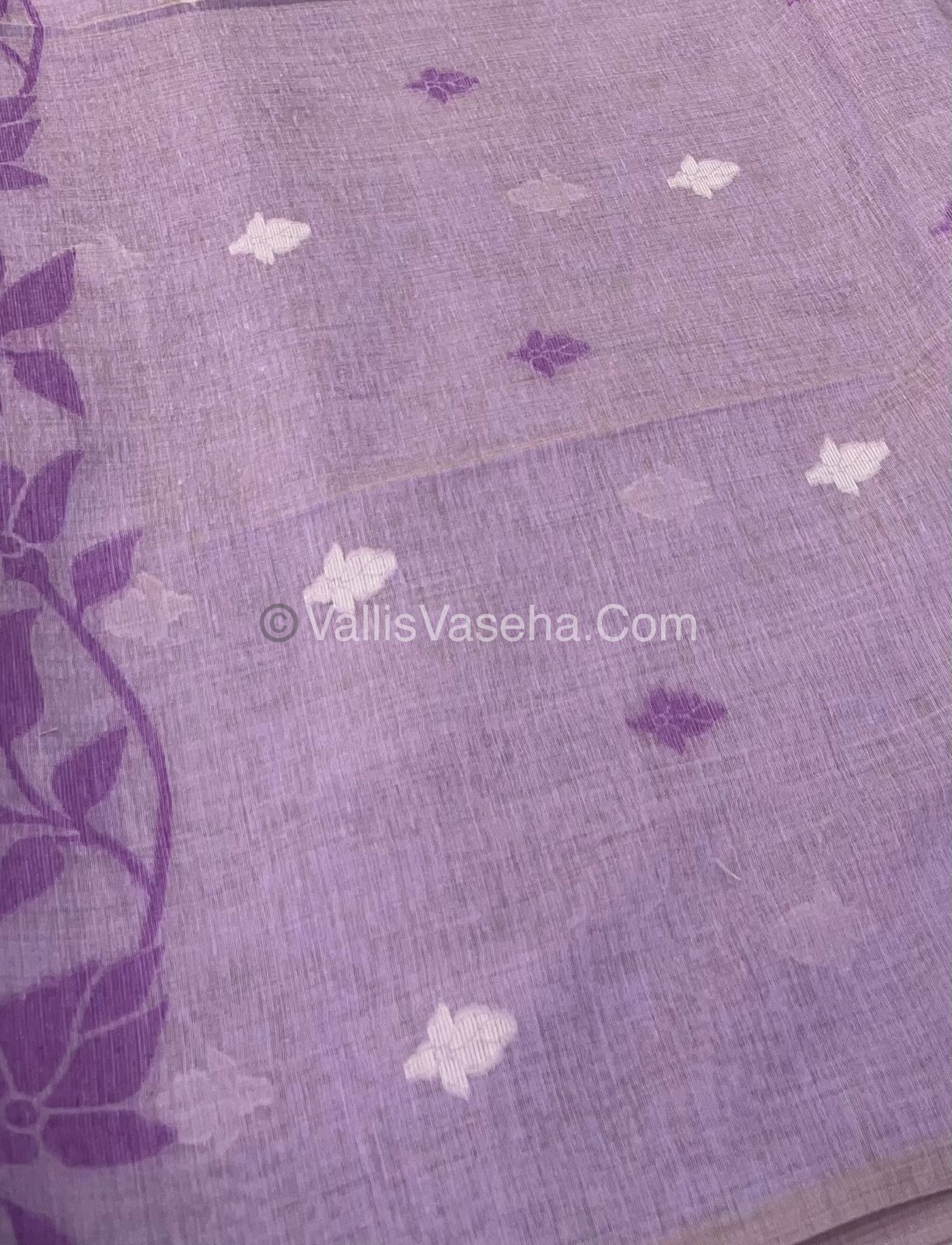Muga Cotton Saree - Contrast Blouse - VVMCS001