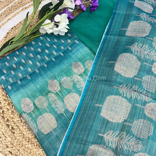 Digital Printed Tissue Linen Salwar Material  | VVUSM003