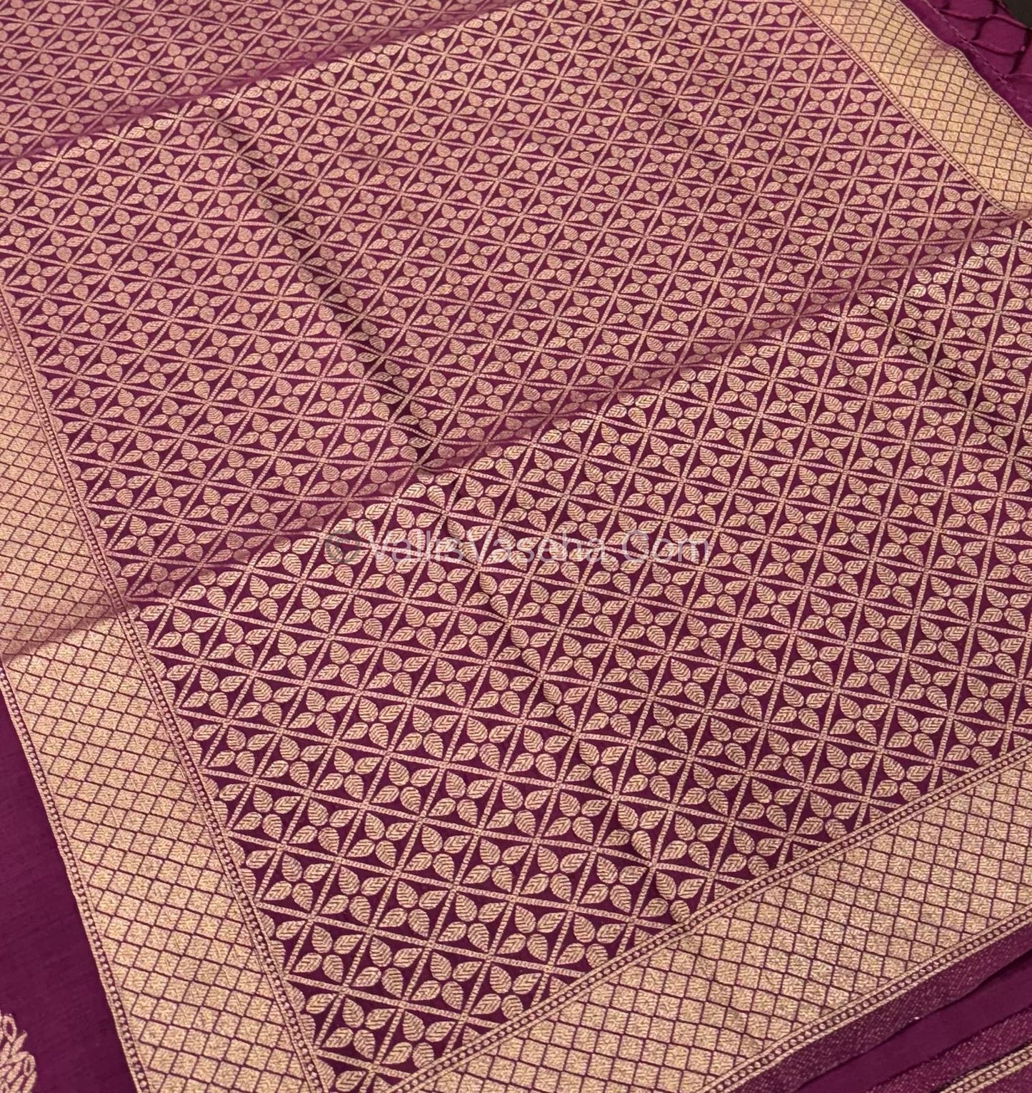 Banarasi - Heritage Silk - Semi Kathan Silk -  Wine Shade - VVBHS007