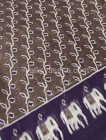 Jute Mixed Cotton Saree | VVJCS001
