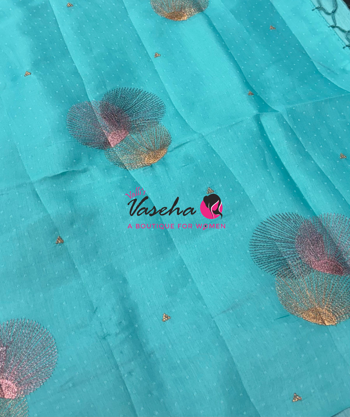 Butter Silk - Round Butta - Blue & Pink Combo - VVBS001