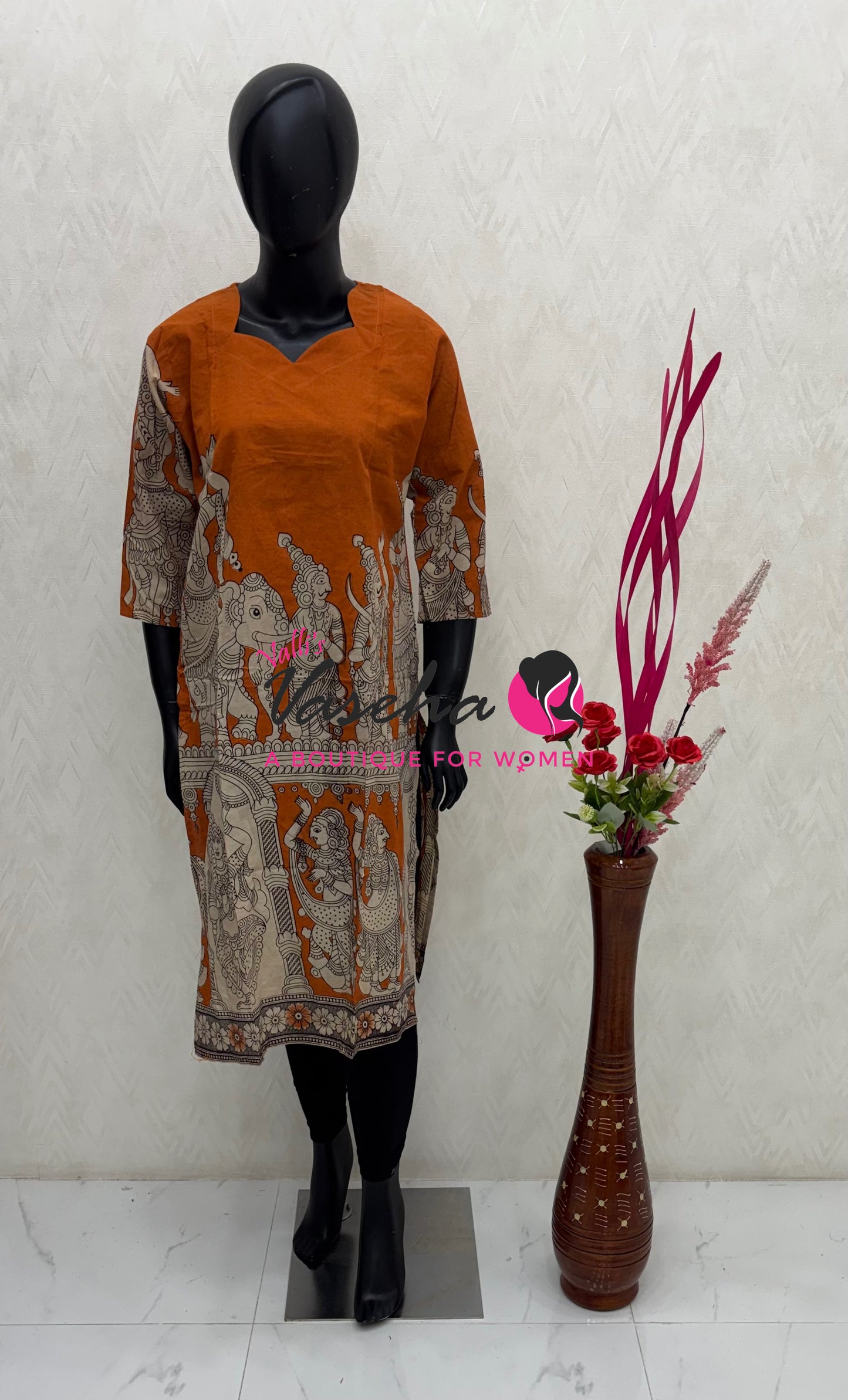 Ready Made - Kalamkari Kurti - VVRKK003