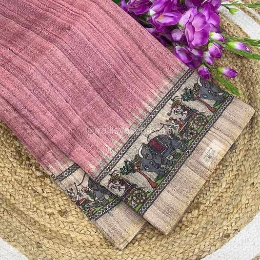 Semi Chanderi Saree - Digital Printed - VVSCD001