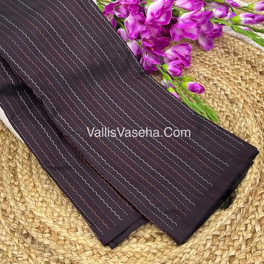 Semi Silk Saree - Aarani Pattu Style - VVSSS005