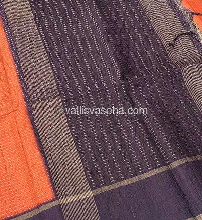Semi Tussar Silk - Vairavoosi Design - VVSTS037