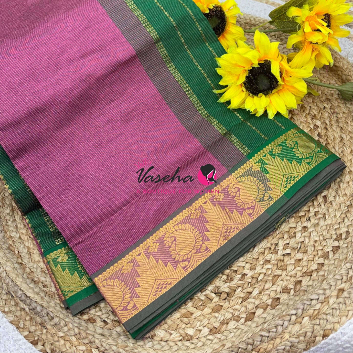 9 Yards |Semi Silk Cotton Saree | Vairavoosi  Design | VV9YSS001