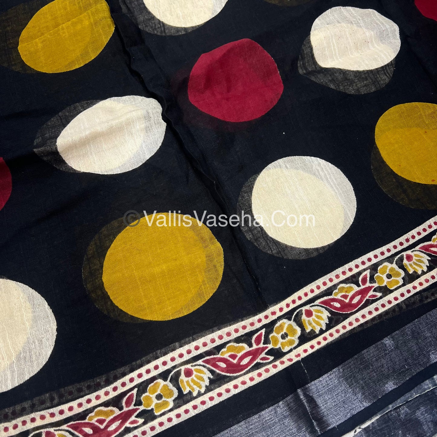 Linen Mixed Cotton Saree |VVLMP001