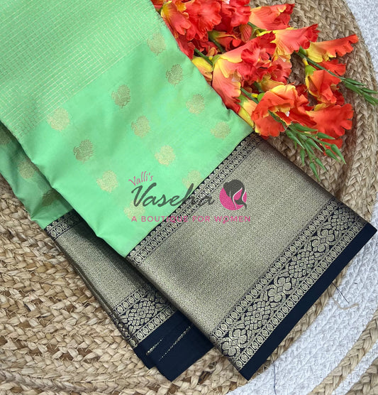 Semi Bridal Kanchi Silk  - Korvai - Premium- VVSKS008