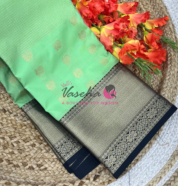 Semi Bridal Kanchi Silk  - Korvai - Premium- VVSKS008