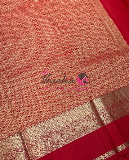 Semi Bridal Kanchi Silk  - Korvai - Premium- VVSKS008
