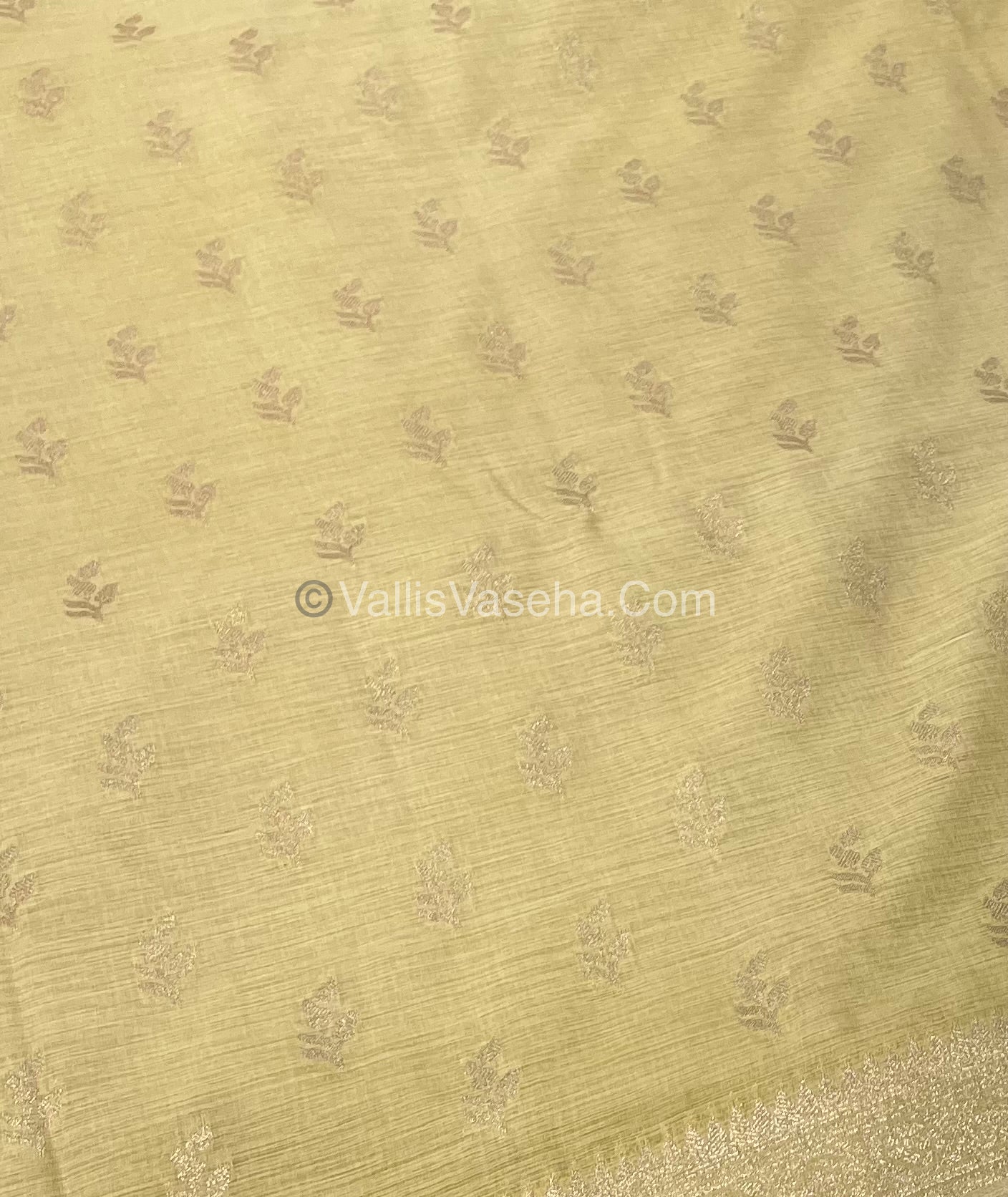 Banarasi - Heritage Silk - Semi Kathan Silk - Cream Shade - VVBHS003