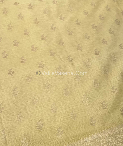 Banarasi - Heritage Silk - Semi Kathan Silk - Cream Shade - VVBHS003