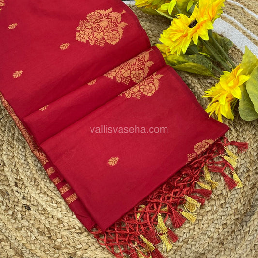 Mulberry Semi Silk - Red Shade - VVMS001