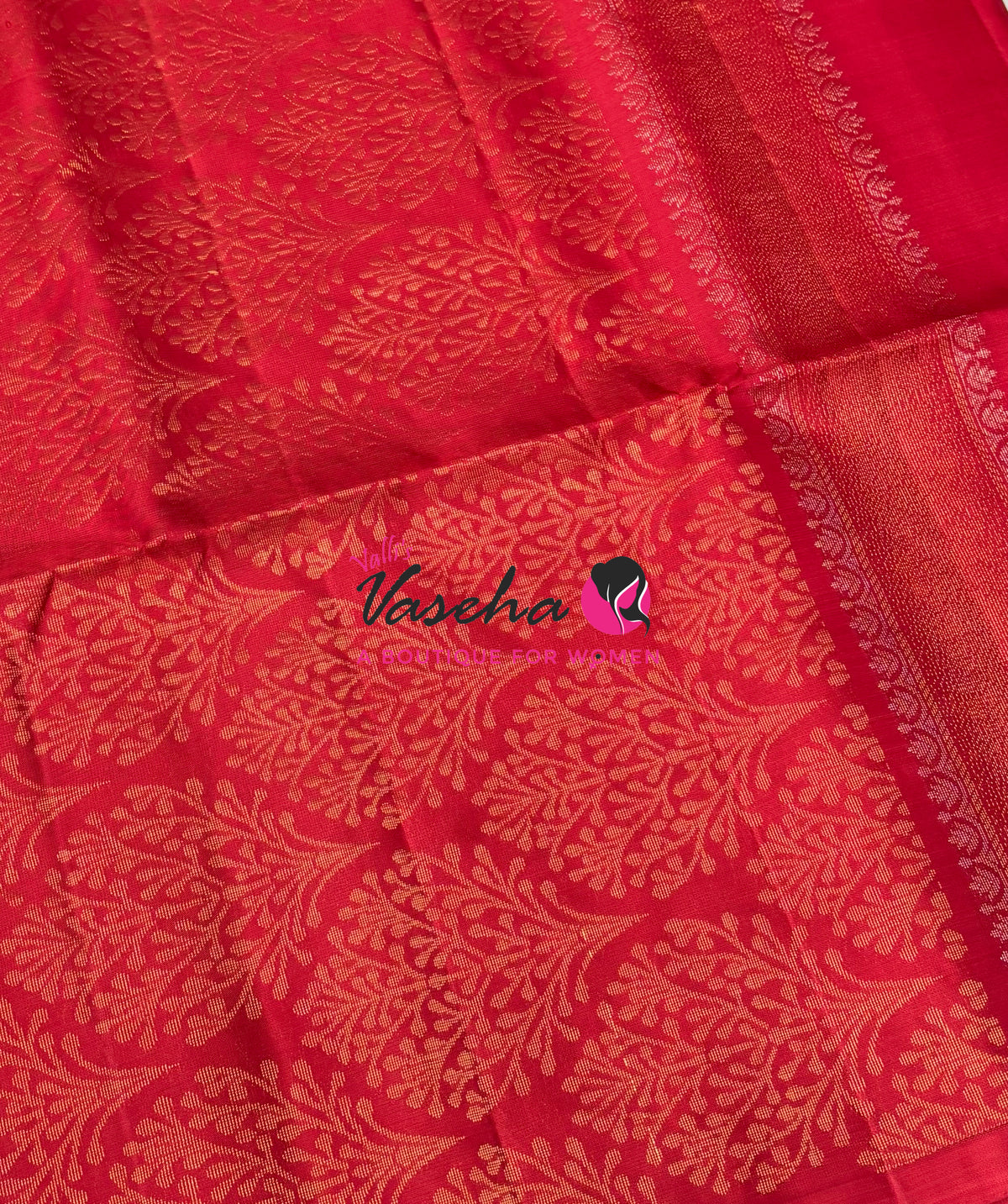 Pure Soft Silk Saree - Red Shade - VVPSS061