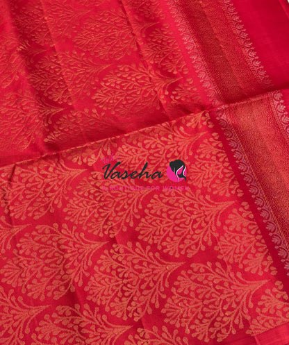 Pure Soft Silk Saree - Red Shade - VVPSS061