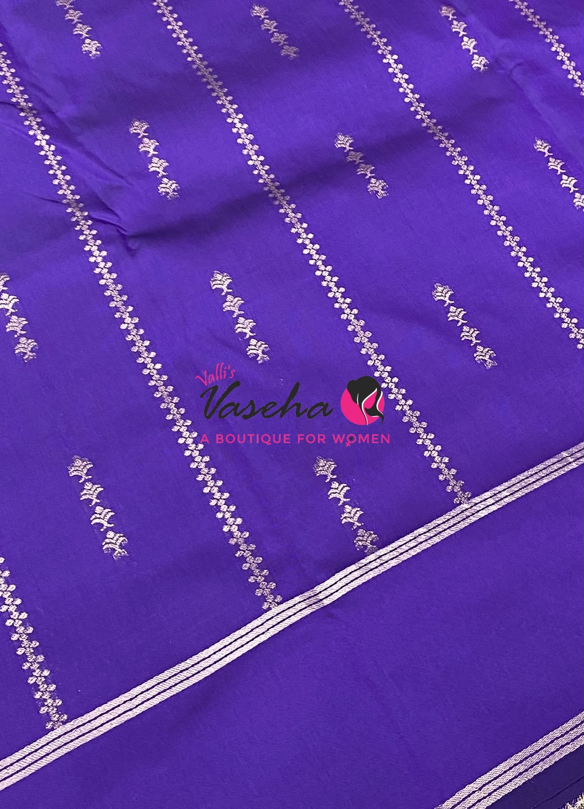 Semi Soft Silk  - Violetish  Purple Shade - VVSSS040