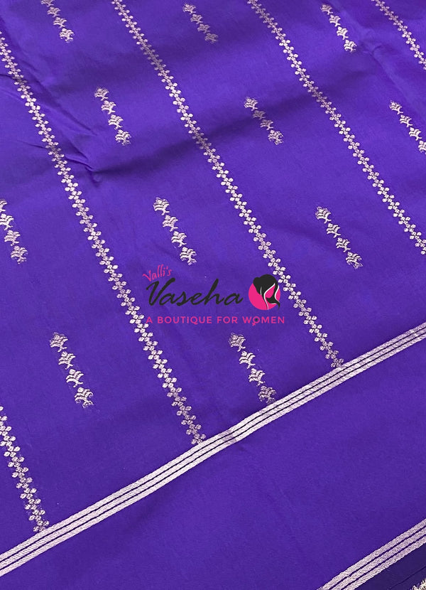 Semi Soft Silk  - Violetish  Purple Shade - VVSSS040