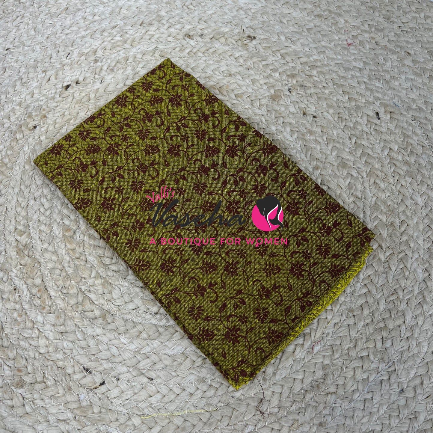 Blouse Bit - Pure Cotton - Self Bobby  Print - 1 mtr - VVBB001