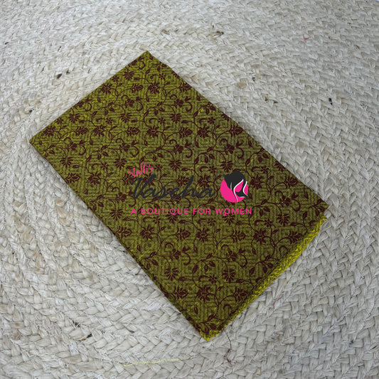Blouse Bit - Pure Cotton - Self Bobby  Print - 1 mtr - VVBB001